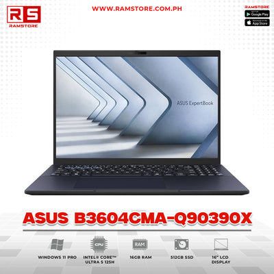LPR Laptop ASUS B3604CMA-Q90390X Core Ultra 5 125H 16GB 512GB SSD 16" Win11 Pro