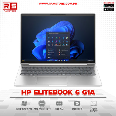 LPR Laptop HP EliteBook 6 G1a Ryzen 5 340 16GB 512GB 14" Win11 Pro