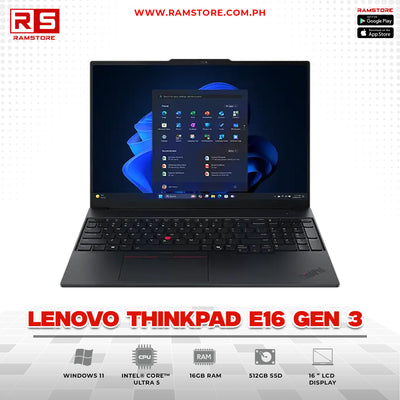 LPR Laptop Lenovo ThinkPad E16 Gen 3 Ultra 5 16GB 512GB