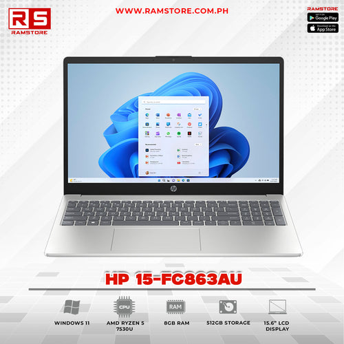 LPR Laptop HP 15-FC863AU Series - Ryzen 5 7530U 8GB 512GB SSD