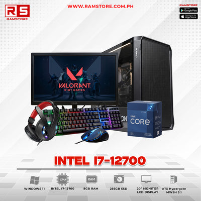 PCZ Desktop Computer Brandnew Intel I7-12700 & ATX Hypergate