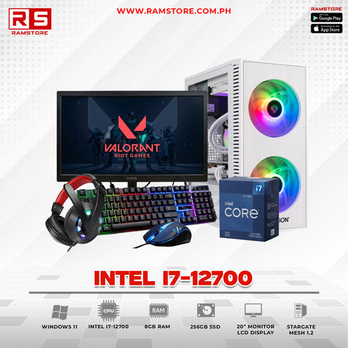 PCZ Desktop Computer Brandnew Intel I7-12700 & MATX White