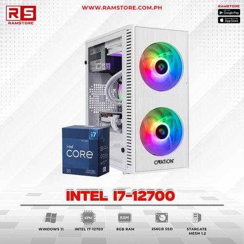 PCZ System Unit Intel I7-12700 & MATX White