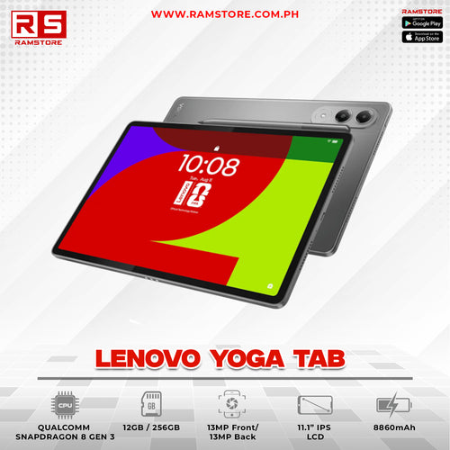 LPR Convertible Lenovo Yoga Tab - Qualcomm Snapdragon 8 Gen 3 12GB 256GB