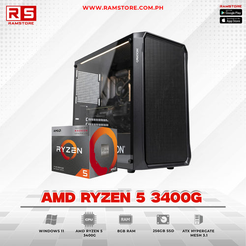 PCZ System Unit AMD Ryzen 5 3400G & ATX Hypergate