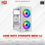 PCZ Case Matx Stargate Mesh 1.2 Psu + 2 Fan White