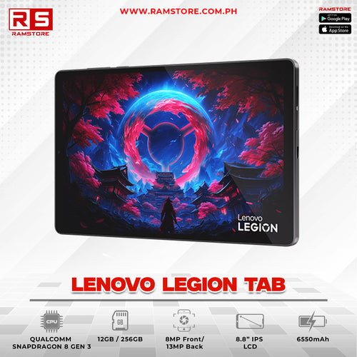 LPR Convertible Lenovo Legion Tab 8.8" - Qualcomm Snapdragon 8 Gen 3 12GB 256GB