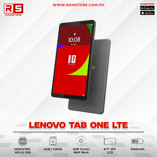 LPR Convertible Lenovo Tab One LTE - Mediatek Helio G85 4GB 128GB