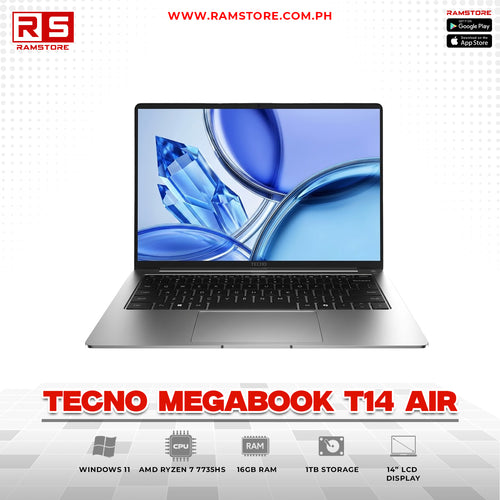 LPR Laptop TECNO Megabook T14 Air - AMD Ryzen 7 7735HS 16GB 1TB SSD
