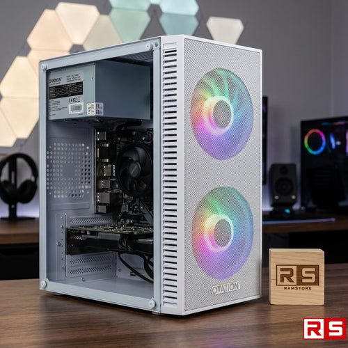 PCZ Desktop Computer Brandnew AMD Ryzen 7 5700G & MATX White