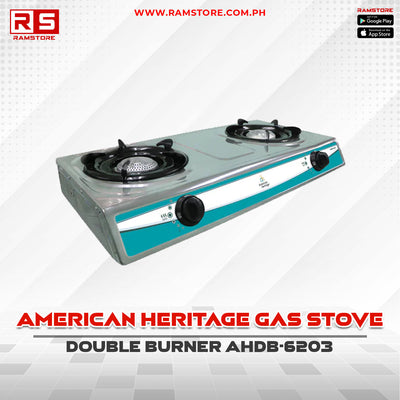 STA Gas Stove American Heritage Double Burner Stainless Steel