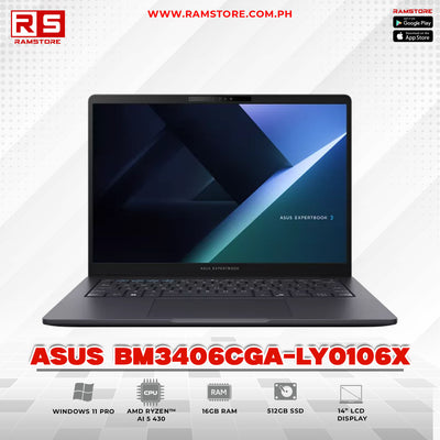 LPR Laptop ASUS BM3406CGA-LY0106X AMD Ryzen AI 5 430 16GB 512GB SSD 14" Win11 Pro