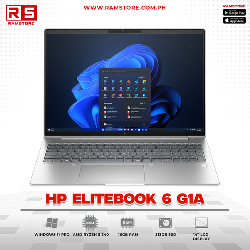LPR Laptop HP EliteBook 6 G1a Ryzen 5 340 16GB 512GB 14" Win11 Pro