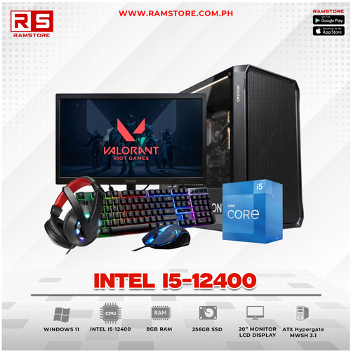 PCZ Desktop Computer Brandnew Intel I5-12400 & ATX Hypergate