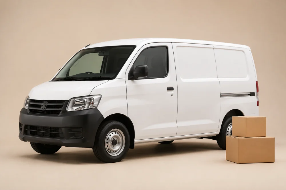 Van for parcel delivery